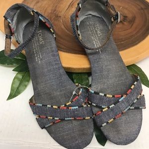 tOMS Denim Chambray Sandals